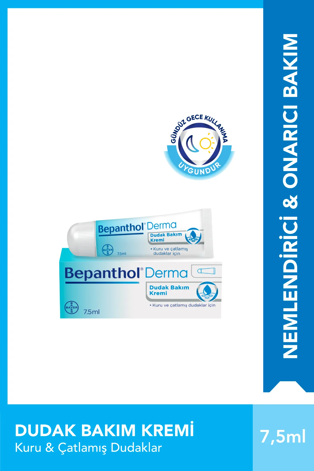 Bepanthol Cilt Bakım Kremi 30 gr ve Dudak Bakım Kremi 7,5 ml