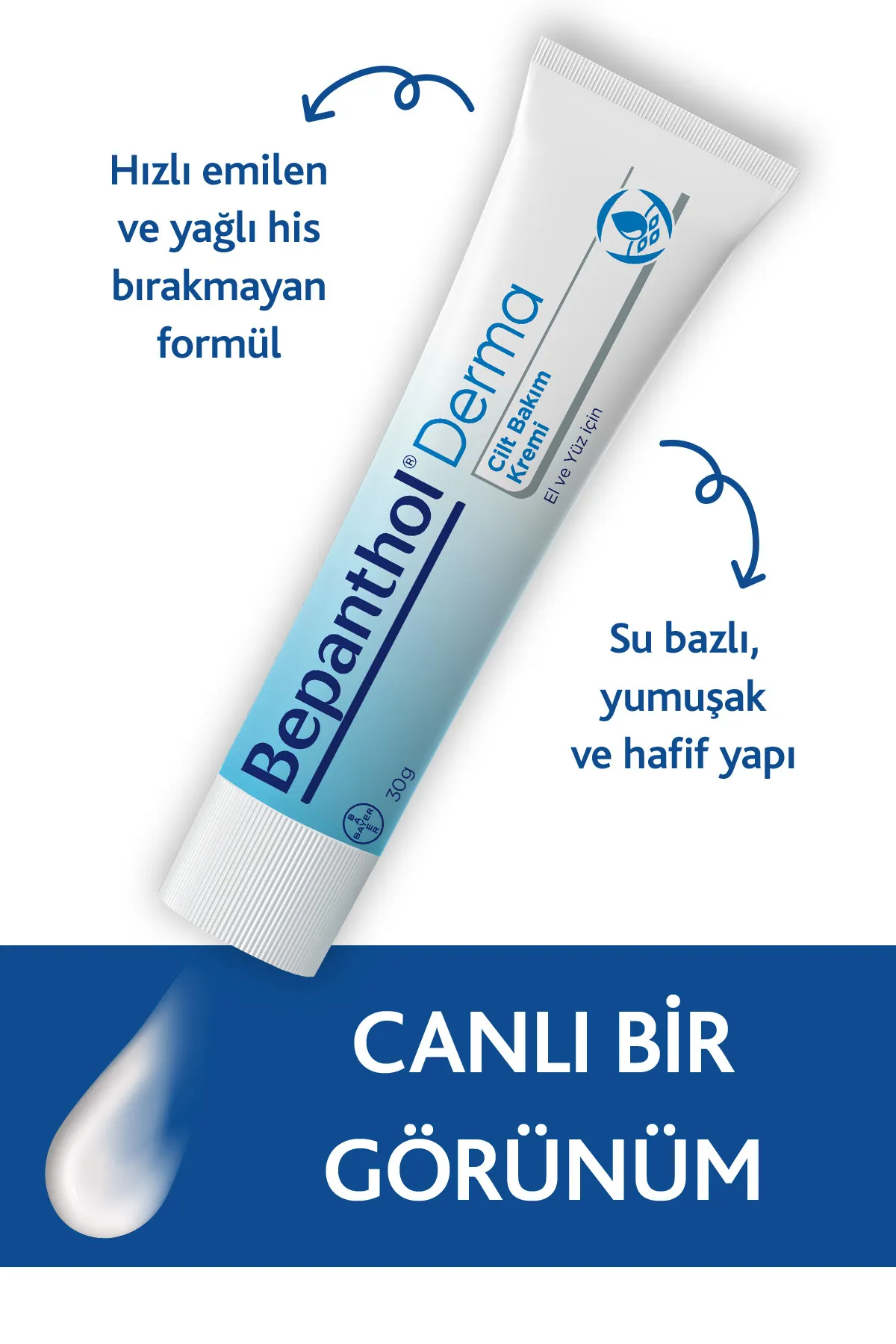 Bepanthol Cilt Bakım Kremi 30 gr ve Dudak Bakım Kremi 7,5 ml
