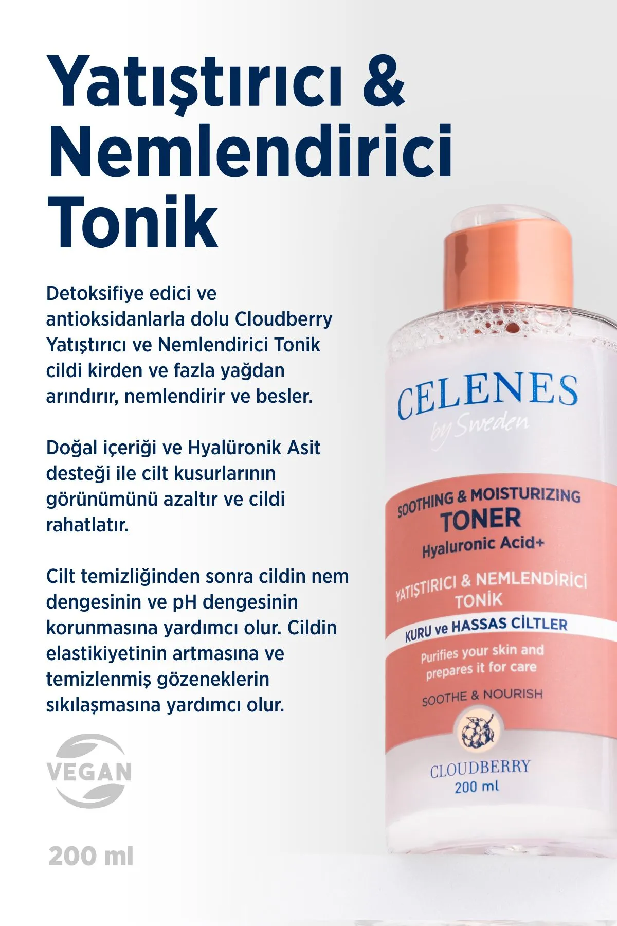 Celenes Cloudberry Nemlendirici Yatıştırıcı Tonik 200 ml