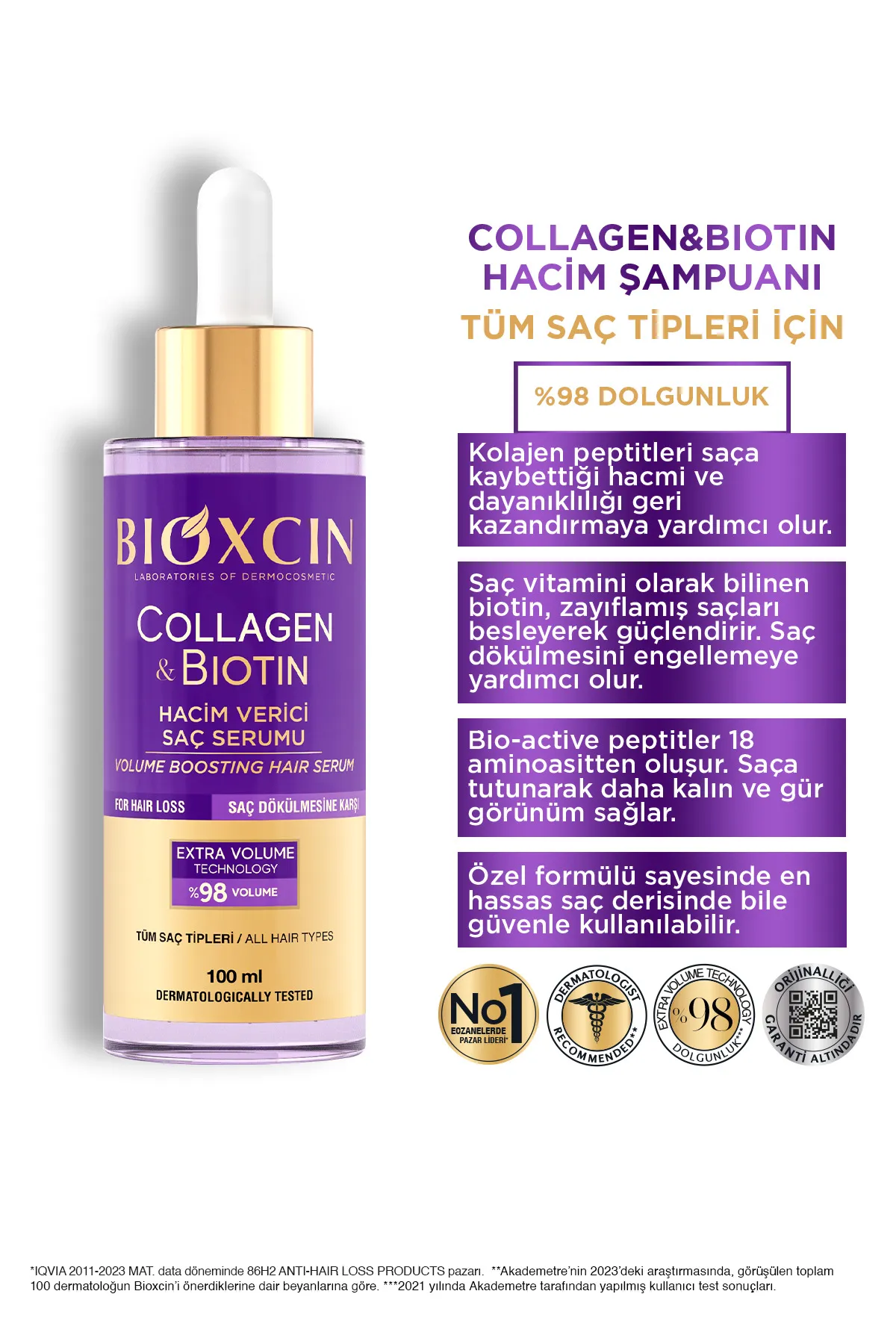Bioxcin Saç Serum Collagen Biotin 100 ml
