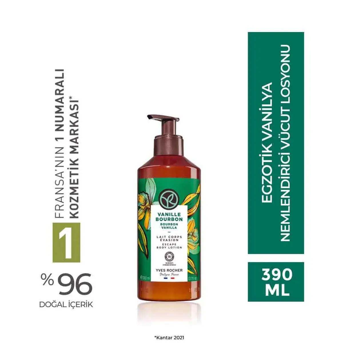 Yves Rocher Nemlendirici Vücut Losyonu Egzotik Vanilya 390 ml