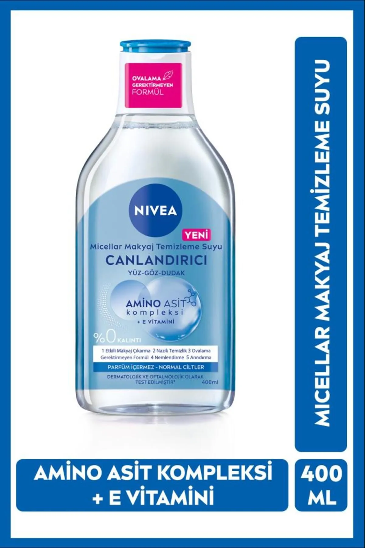 Nivea Micellar Canlandırıcı Makyaj Temizleme Suyu Normal Ciltler 400 ml