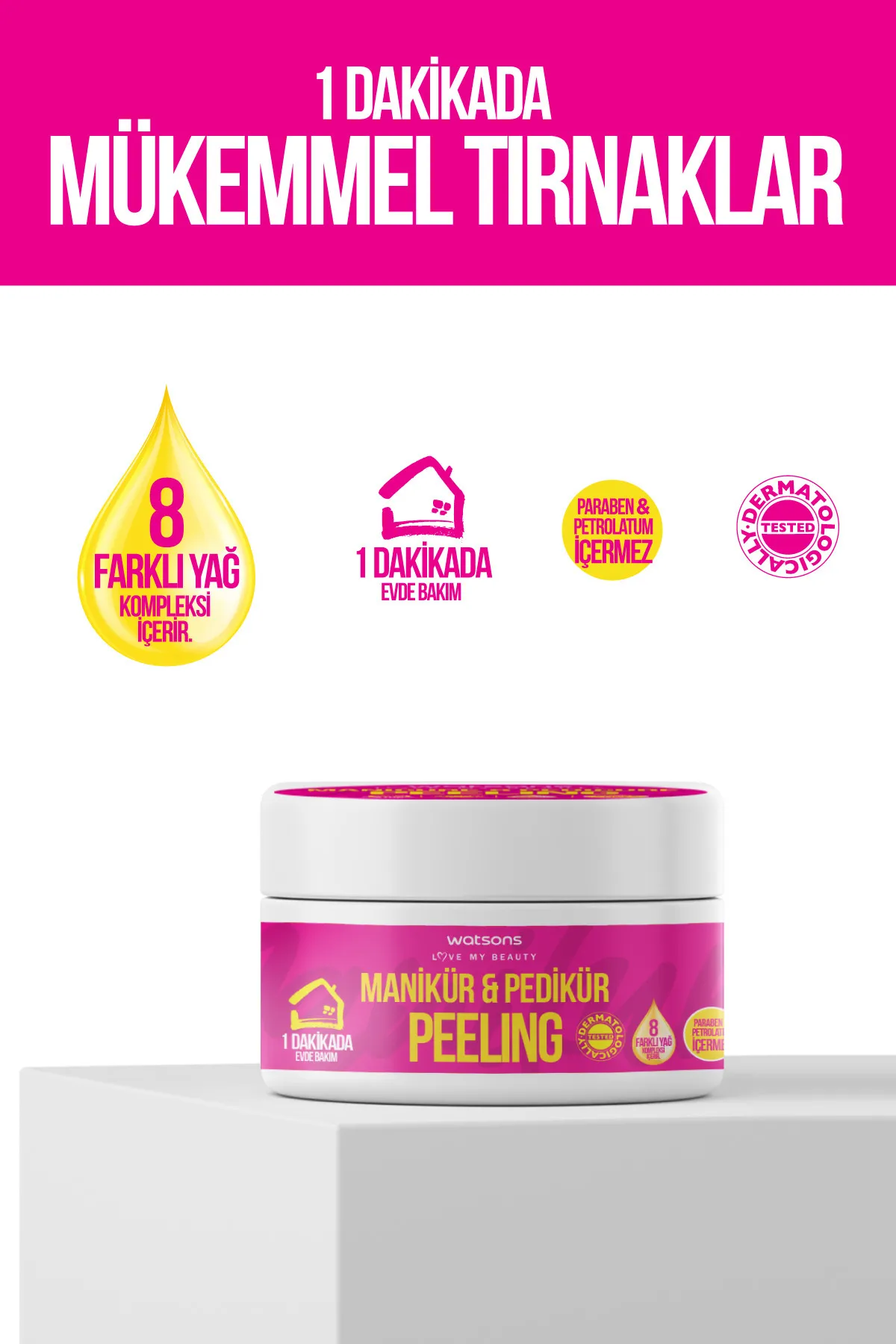 Watsons Hızlı Manikür & Pedikür Peeling 250 ml