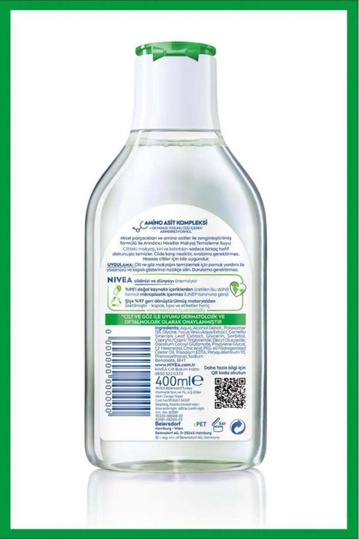 Nivea Micellar Arındırıcı Makyaj Temizleme Suyu 400 ml