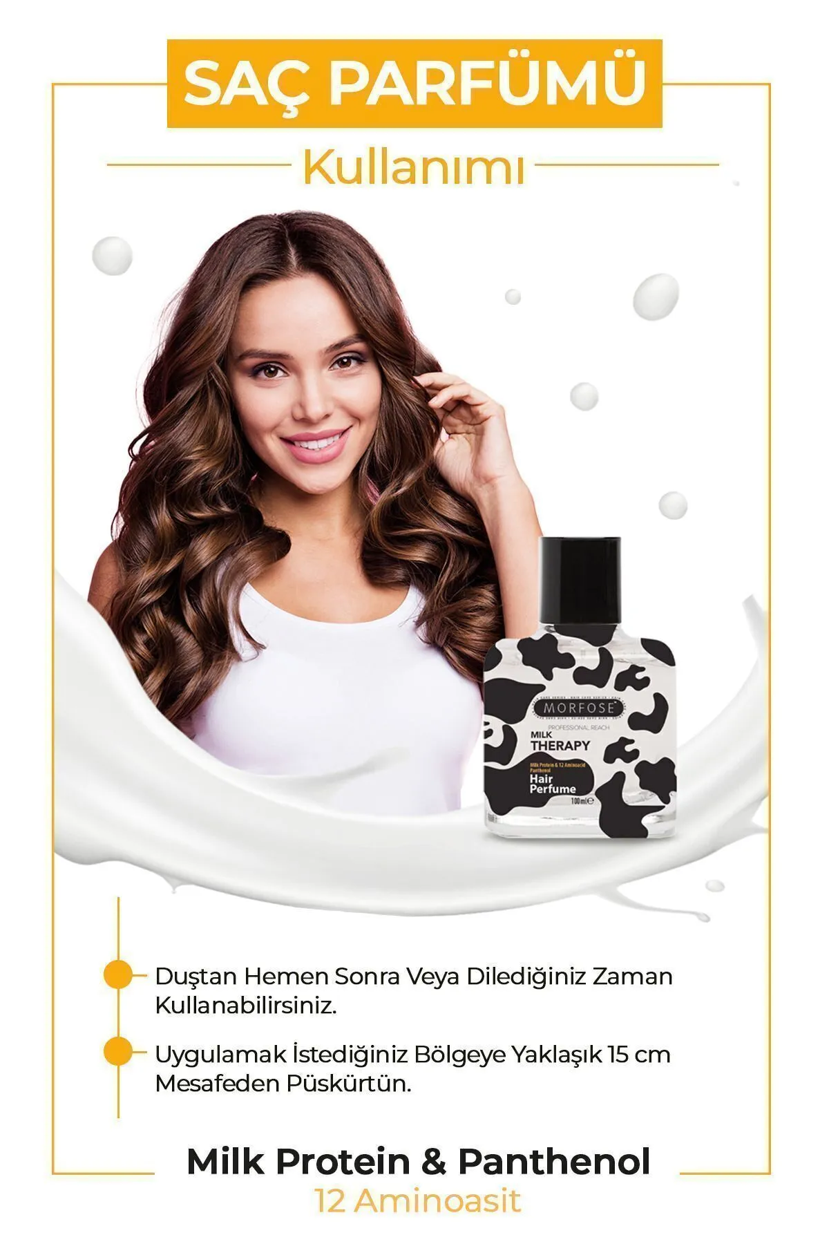 Morfose Saç Parfümü Milk Therapy 100 ml