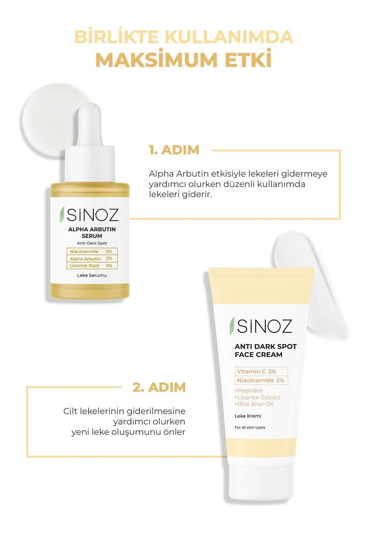 Sinoz Koyu Leke Karşıtı Cilt Serumu 30 ml