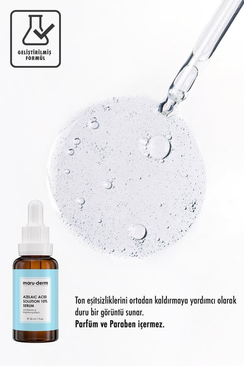 Maruderm Azelaik Asit Solüsyon %10 Aydınlatıcı Leke Karşıtı Cilt Bakım Serumu 30 ml