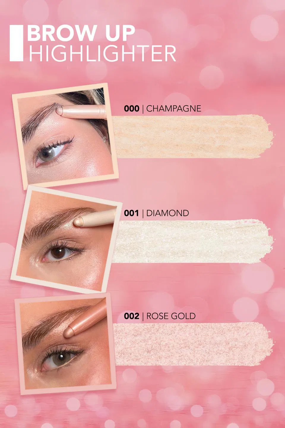 Flormar Asansörlü Aydınlatıcı Kaş Kalemi Gümüş Brow Up Highlighter Pencil 001 Diamond