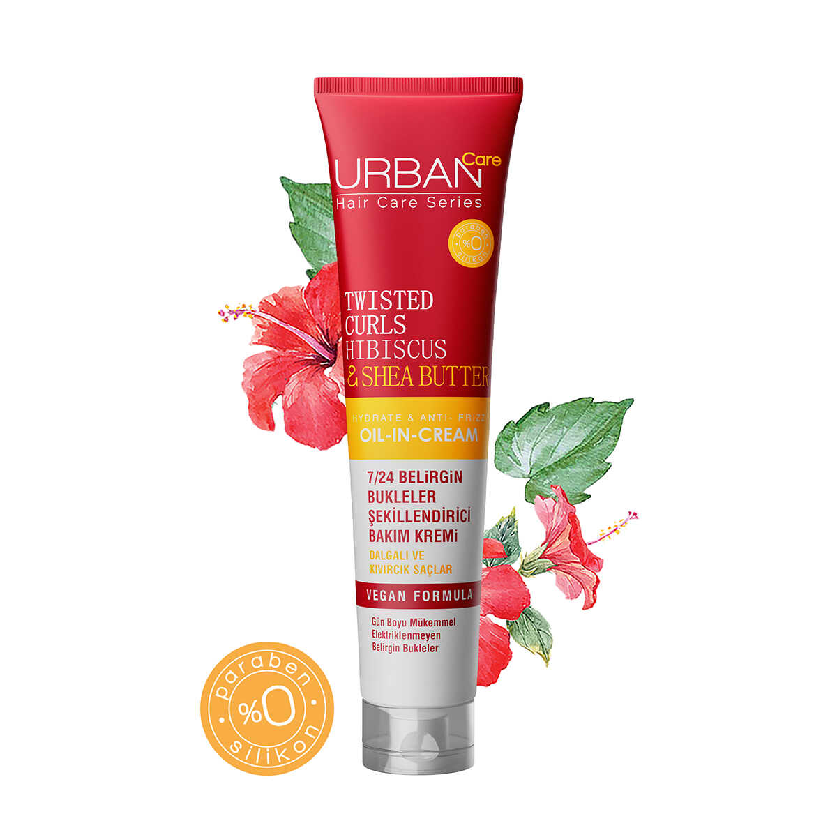 Urban Care Curl Hibiscus ve Shea Durulanmaz Bakım Kremi 175 ml