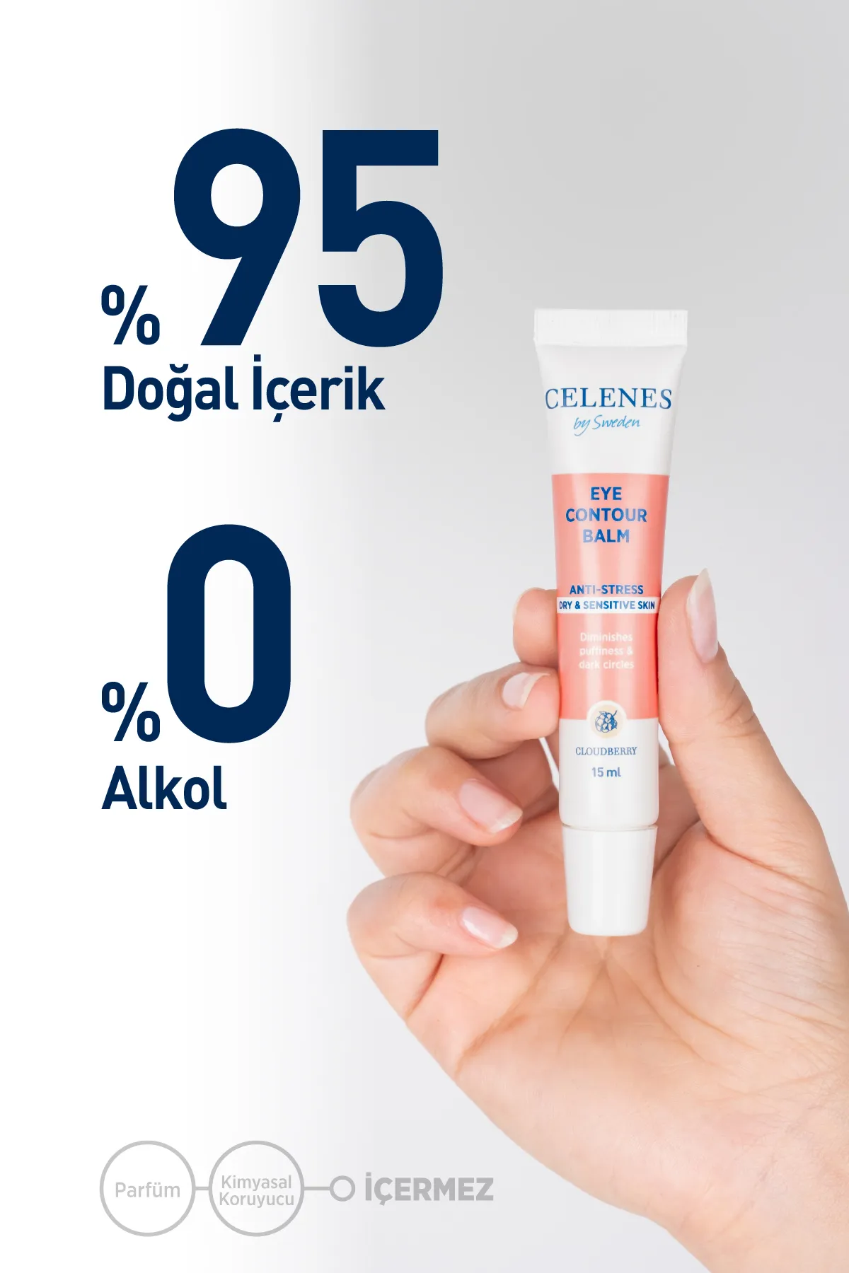 Celenes Cloudberry Göz Çevresi Bakım Kremi Kuru ve Hassas Ciltler 15 ml