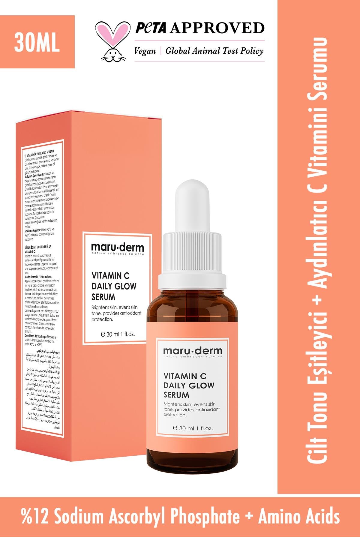Maruderm 3’lü Cilt Bakım Seti  (C Vitamini Hyalüronik Asit Niacinamide Serum)