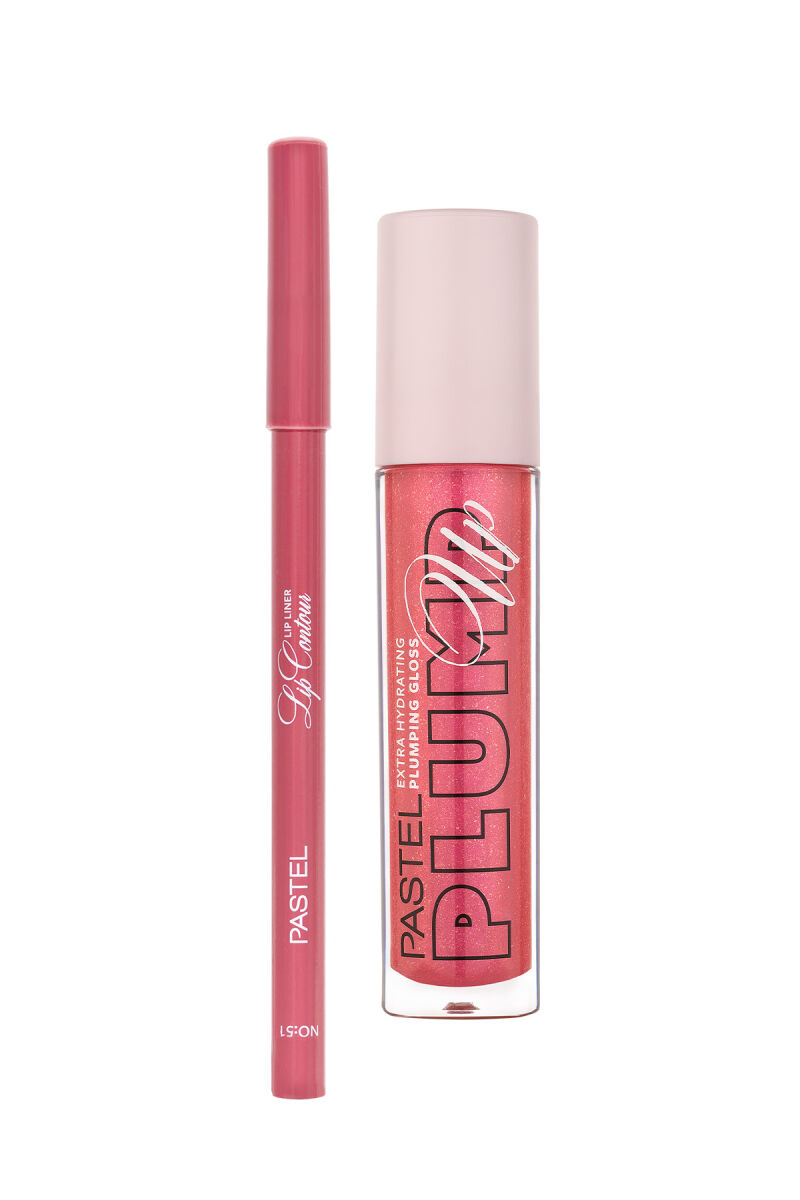 Pastel Gloss Kalem Seti Plumping Gloss 206 + Pastel Dudak Kalemi 51
