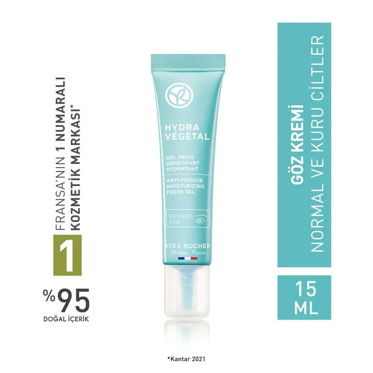 Yves Rocher Normal ve Kuru Ciltler İçin Aloe Vera Göz Kremi 15 ml