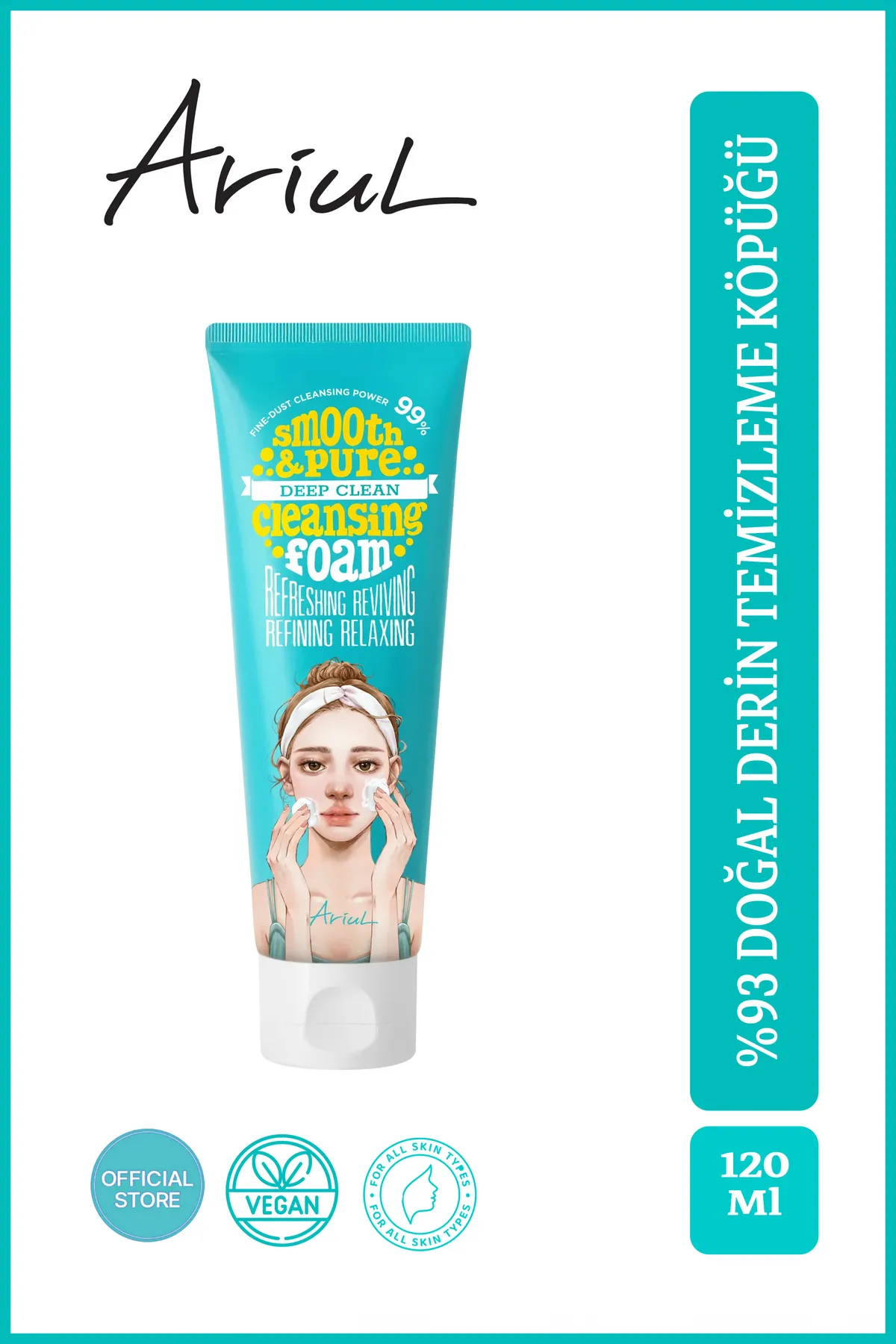 Ariul Pürüzsüz ve Derin Temizleyici Köpük 120 ml