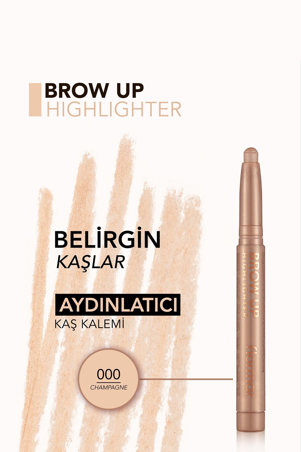 Flormar Kaş Altı Aydınlatıcı Asansörlü Kalem - Uçuk Kahve