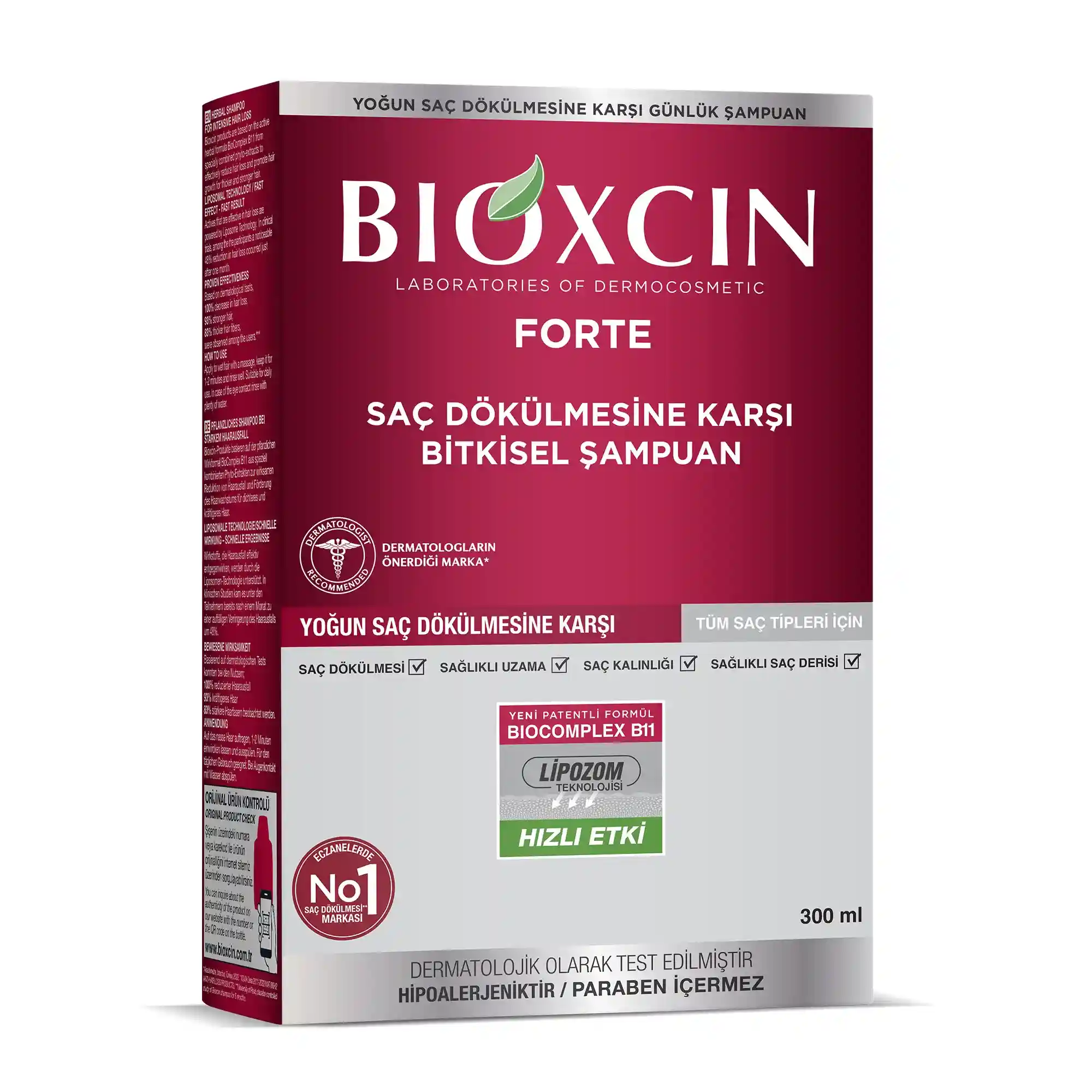 Bioxcin Forte Şampuan Yoğun Saç Dökülmesine Karşı 300 ml