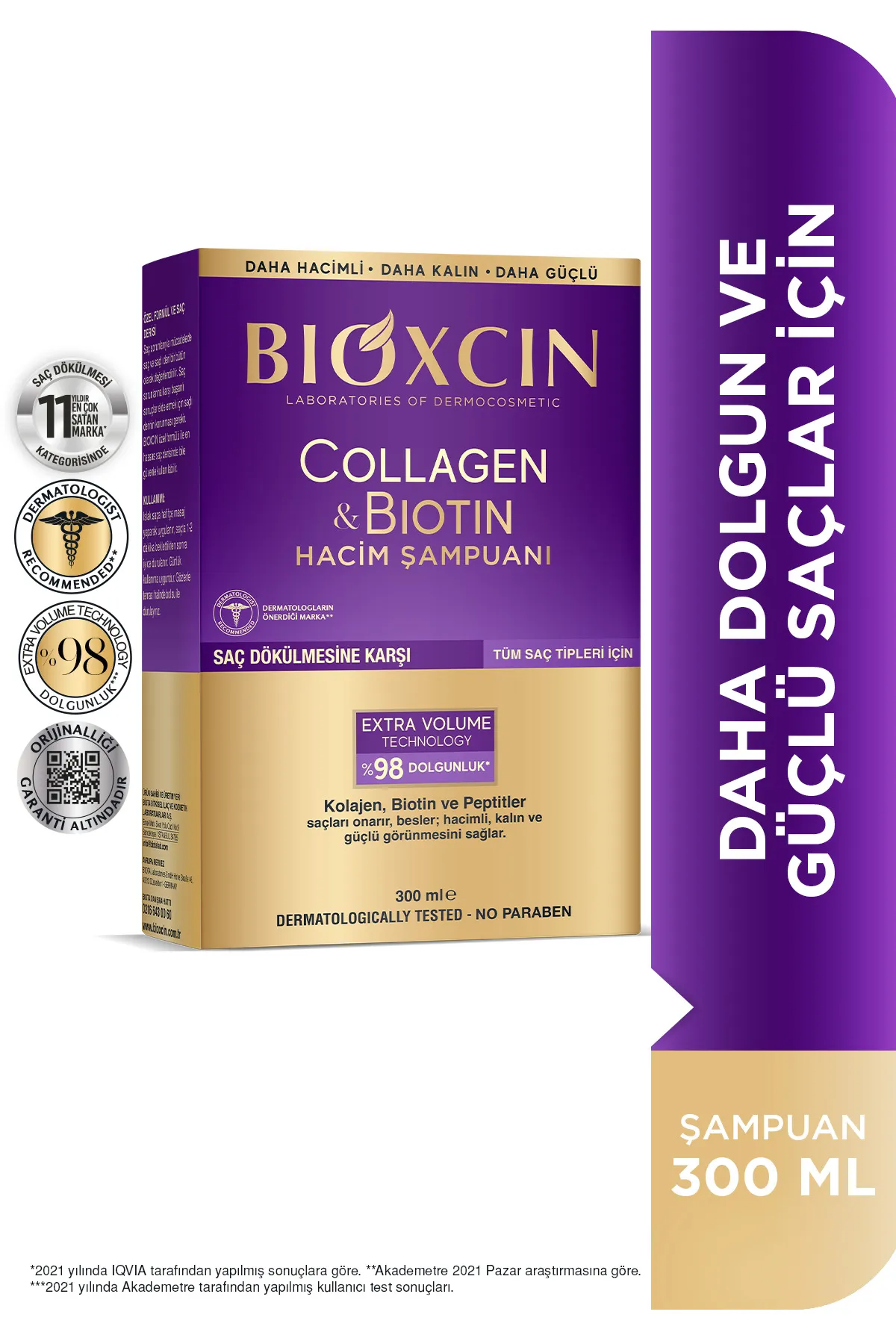 Bioxcin Collagen ve Biotin Şampuan 300 ml