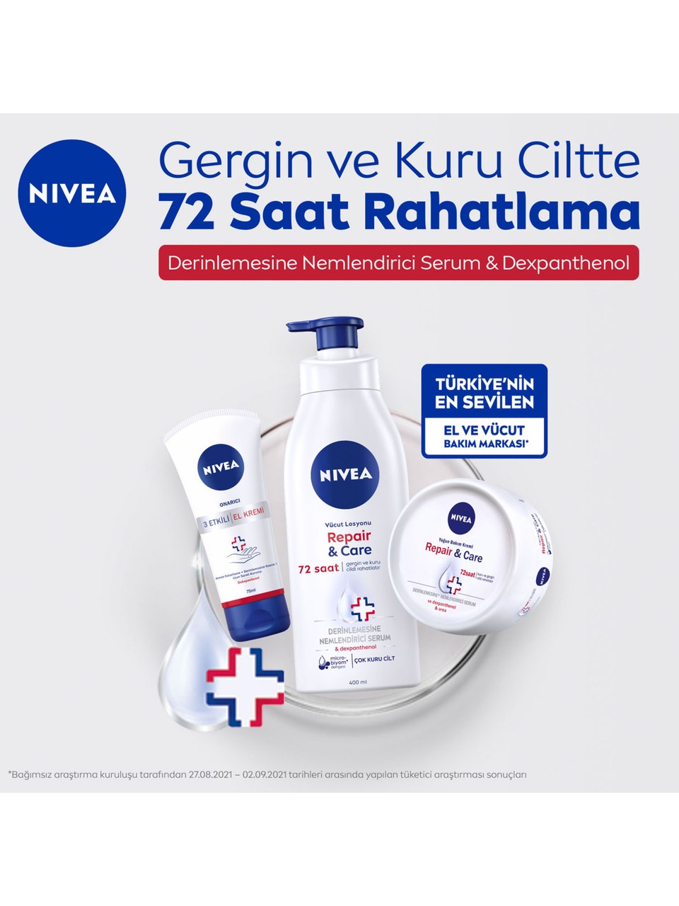 Nivea Repair & Care Çok Kuru Ciltler Yoğun Bakım ve Onarıcı Vücut Losyonu 400 ml