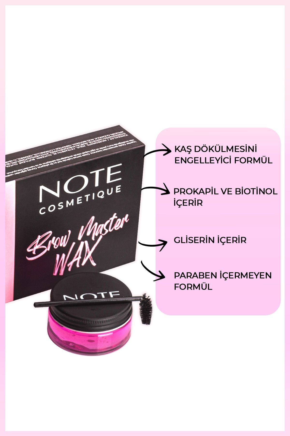 Note Cosmetique Brow Master Kaş Wax