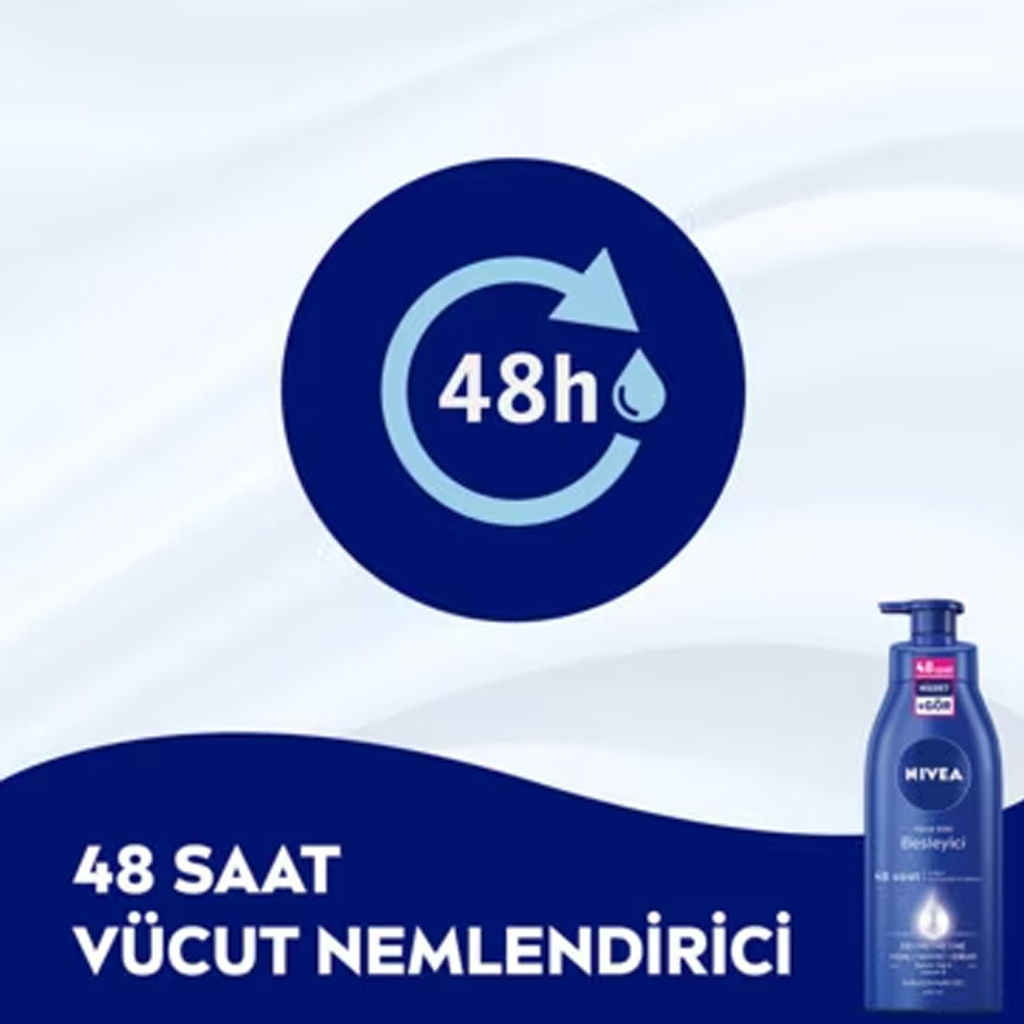 Nivea Besleyici Vücut Sütü 400 ml E Vitamini Badem Yağ