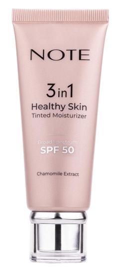 Note Cosmetics 3 in 1 Healthy Skin Tinted Moisturizer 50 SPF Ton Eşitleyici Aydınlatıcı Krem