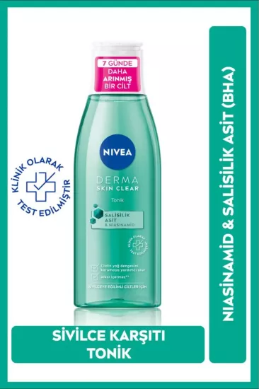 Nivea Derma Skin Clear Yüz Temizleme Jeli 150 ml + Nivea Derma Skin Clear Tonik 200 ml Set