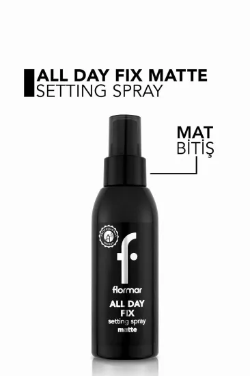 Flormar All Day Fix Mat Bitişli Makyaj Sabitleme Spreyi 125 ml