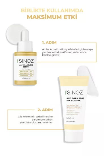 Sinoz Koyu Leke Karşıtı Cilt Serumu 30 ml