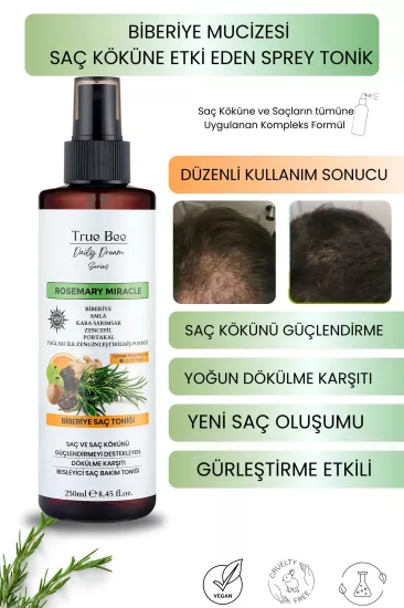 True Bee Care Biberiye Saç Toniği 250 ml