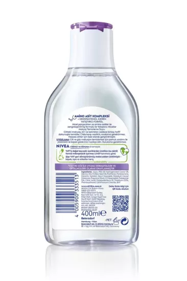 Nivea Yatıştırıcı Micellar Makyaj Temizleme Suyu Hassas Cilt 400 ml