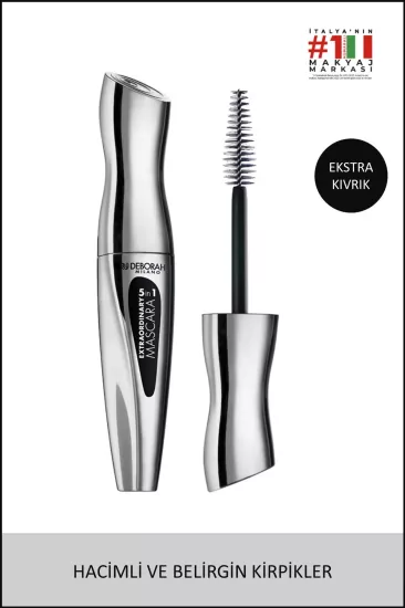 Deborah Milano Extraordinary 5 in1 Maskara Siyah