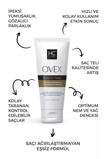 HC Care Ovex Hızlı Saç Kurtarma Ve Canlandırma Terapisi 200 ml