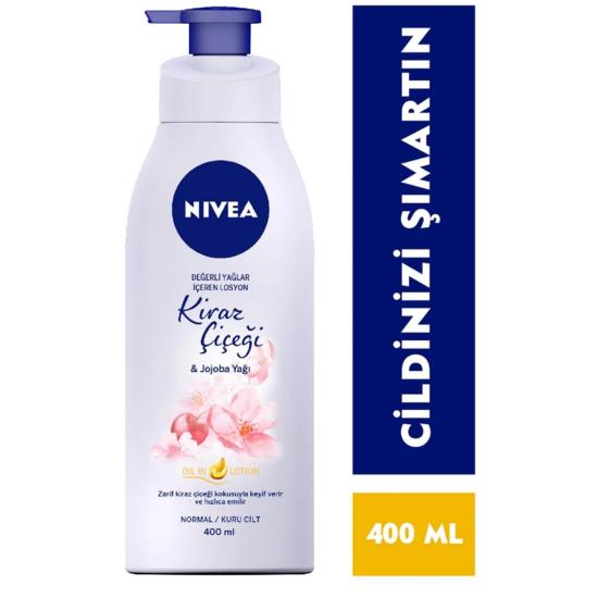 Nivea Aloe Vera Vcut Losyonu 400 ml Normal ve Kuru Ciltler 48 Saat  Nemlendirme - Trend Beauty