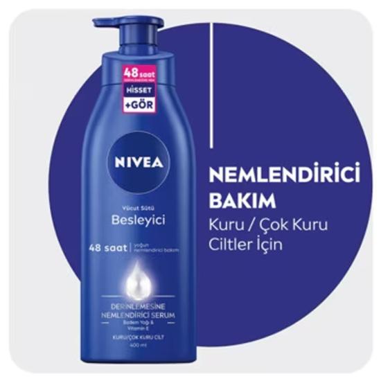 Nivea Aloe Vera Vcut Losyonu 400 ml Normal ve Kuru Ciltler 48 Saat  Nemlendirme - Trend Beauty