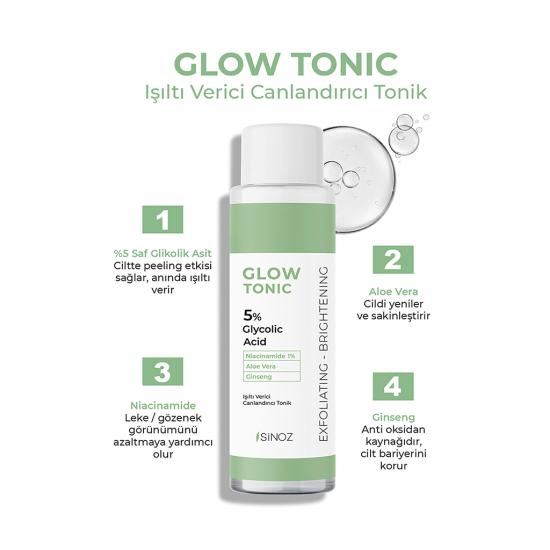 Sinoz Glikolik Asit Işıltı Etkili Tonik 200 ml